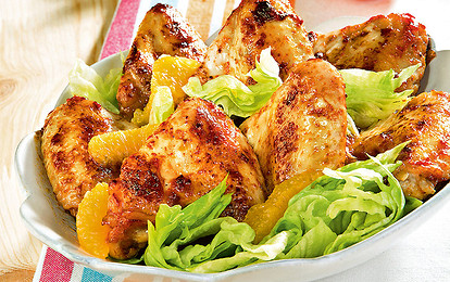 Куриные крылышки с имбирем