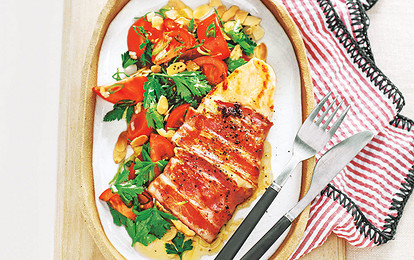 Филе с сыром в беконе