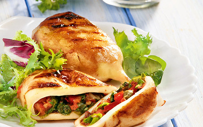 Кальмары на гриле: рецепт с фото