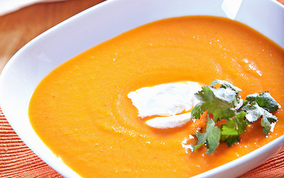 Морковный суп с имбирем