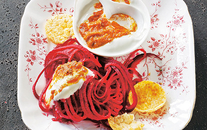«Спагетти» из свеклы