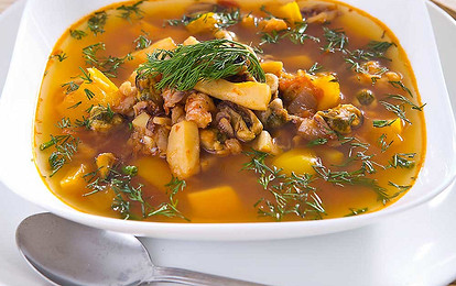 Суп с морепродуктами