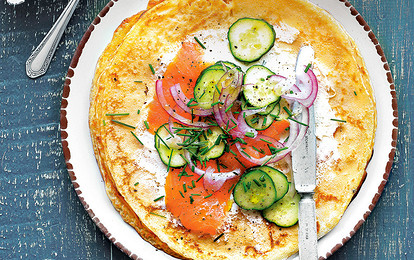 Блинчики по-фински со сливочным сыром