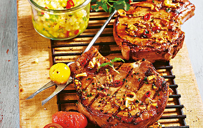 Свиные котлеты по-азиатски на гриле