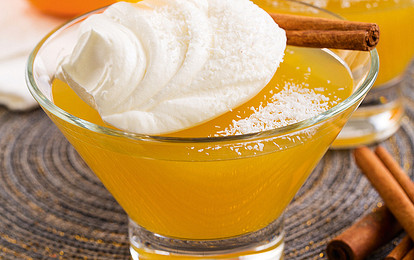 На десерт: желе с кокосовым кремом