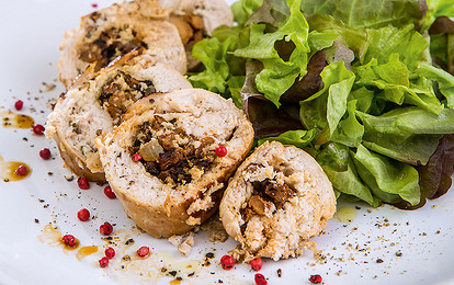 Рулетики с грибами