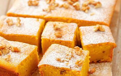 Пирог с орехами и тыквой