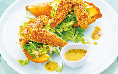 Закуска с хрустящим куриным филе