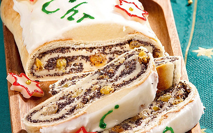 Маковый рулет с изюмом