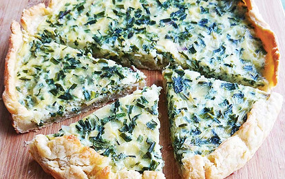 Киш-лорен с луком и сыром