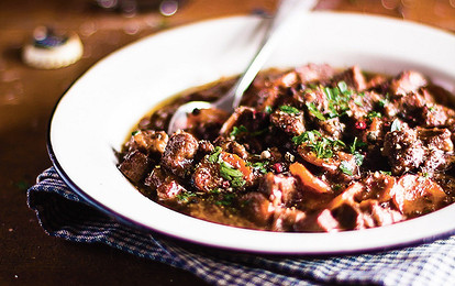 Телятина, тушеная в пиве