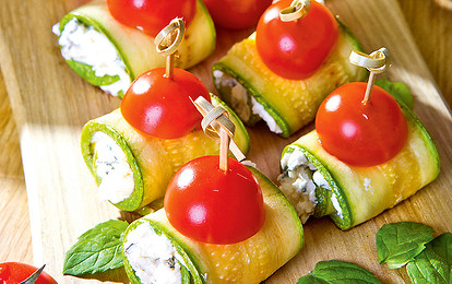 Рулетики из кабачков