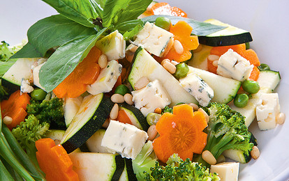 Салат из овощей на пару