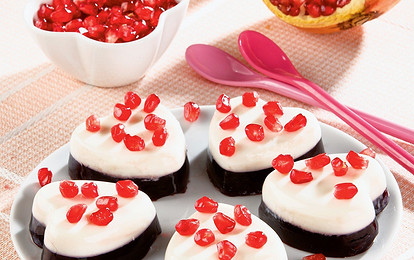 Романтичный десерт: рецепт сердечек с гранатом