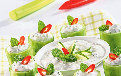 Закуска с чесноком