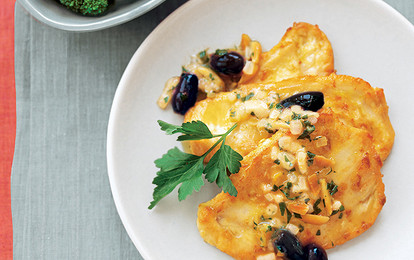 Шницель из индейки с апельсиновым соусом