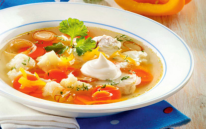 Легкий суп из цветной капусты