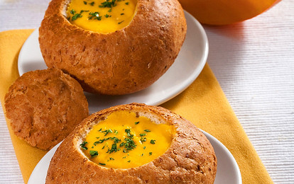 Крем-суп в хлебе