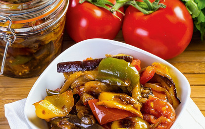 Баклажаны со сладким перцем