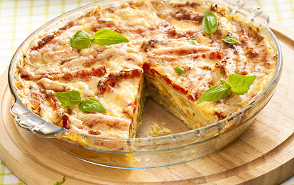 Яркая запеканка с перцем