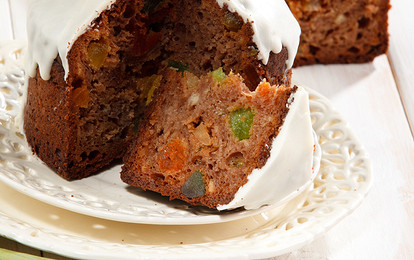 Шоколадный кулич с цукатами