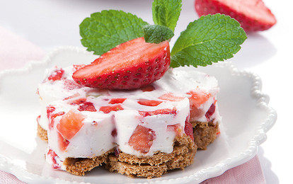 Пирожные с клубникой