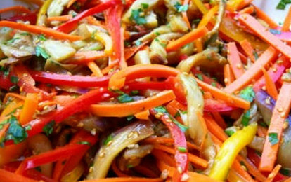 Соте из баклажанов с фетой