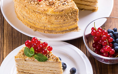 Торт с медом и сметаной