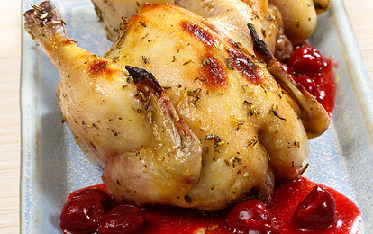Цыплята в ягодном соусе