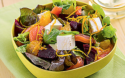 Салат из свеклы с рыбой