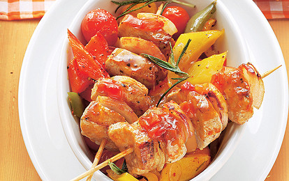 Шашлык на овощах