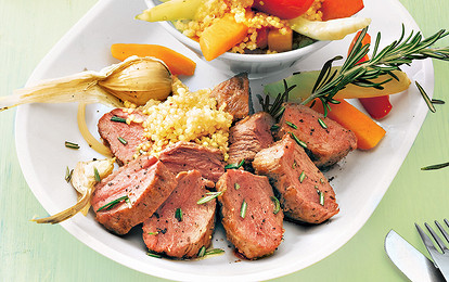 Запеченная баранина с розмарином