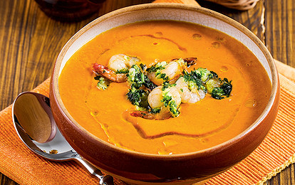 Суп из тыквы с апельсином