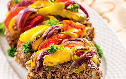 Мясная запеканка с овощами