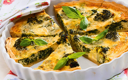 Киш со шпинатом: рецепт (фото)