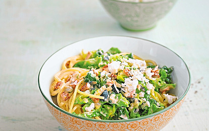 Возьми на обед в офис: рецепт спагетти с беконом