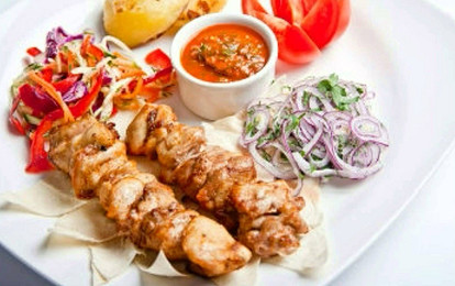 Индейка с картофелем и манго