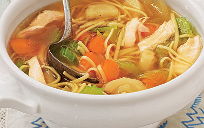 Ароматный суп с лапшой