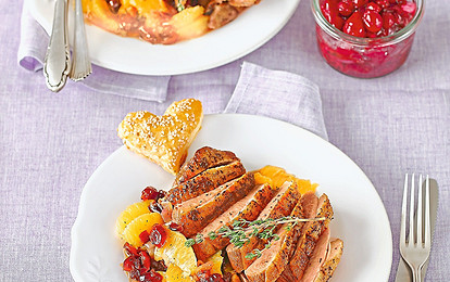 К 14 февраля: рецепт утиного филе с соусом