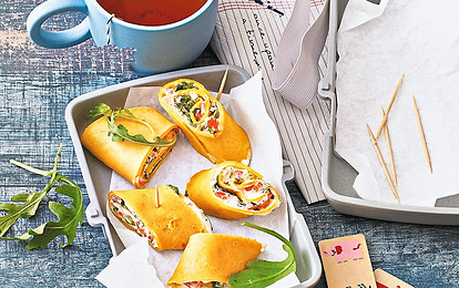 Обед на бегу: рецепт роллов с сыром