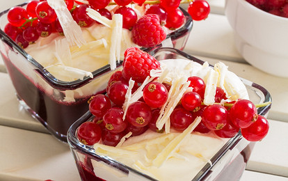 Ягодное желе с маскарпоне