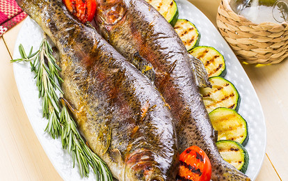 Радужная форель на гриле