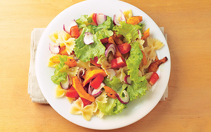 Салат из тыквы и пасты