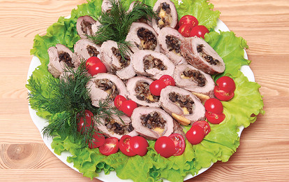 Рулетики с грибами