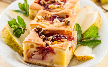 Пирожные с грушами