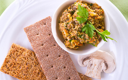 Сытная икра из шампиньонов