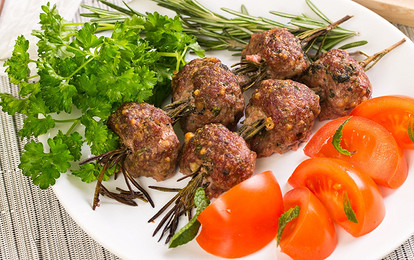 Мясные шарики на гриле