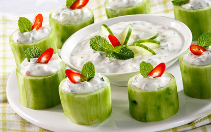 Фаршированные огурцы