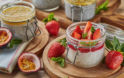 Рецепт от шефа: панна котта из тапиоки с кокосовым молоком и маракуйей