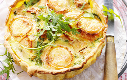 Интересное сочетание: рецепт тарта с яблоками и рукколой